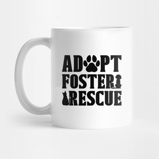 Adopt Foster Animal Rescue Adoption Animal Rescuer by T-Shirt.CONCEPTS